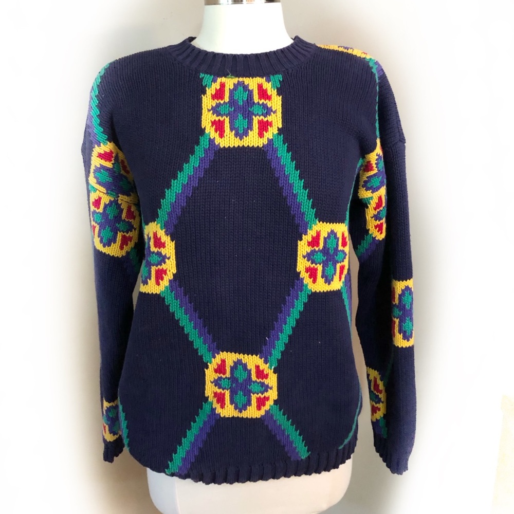 IZOD vintage shaker knit sweater size large
